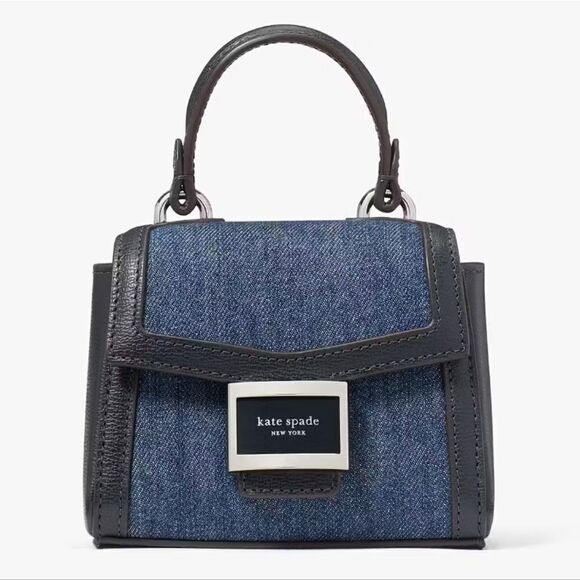 Katy Denim Micro Crossbody - Picture 1 of 5